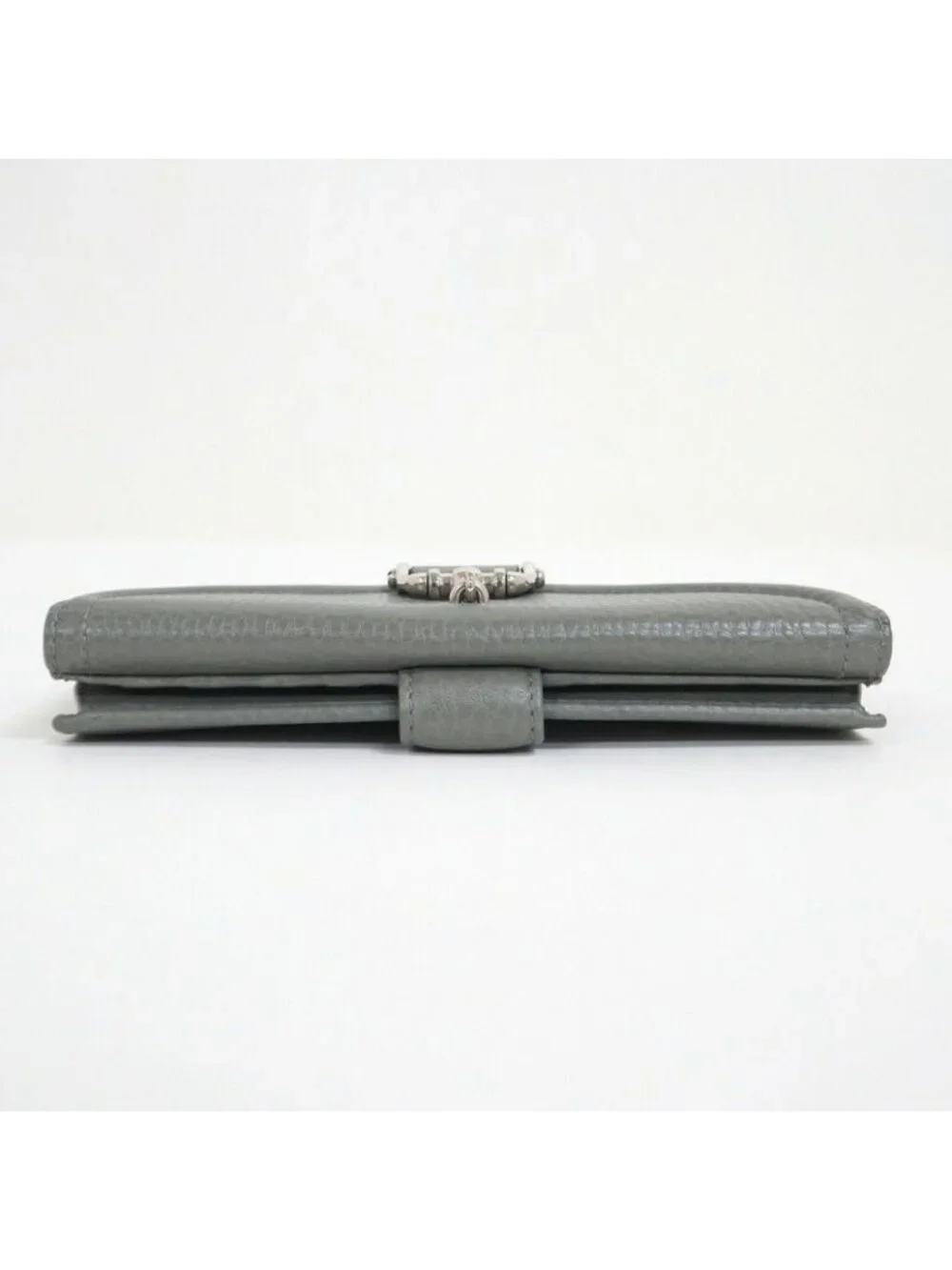 Gucci Horsebit Hook Wallet Leather Moss Gray Silver - Picture 3 of 8